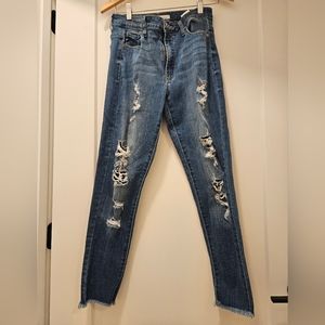 Kancan Light wash distressed jeans